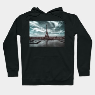 The Eiffel Tower in Infra-Red Hoodie